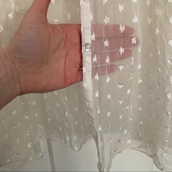 Button-down See-thru Coverup Midi Dress by For Love & Lemons - Picture 6 of 14